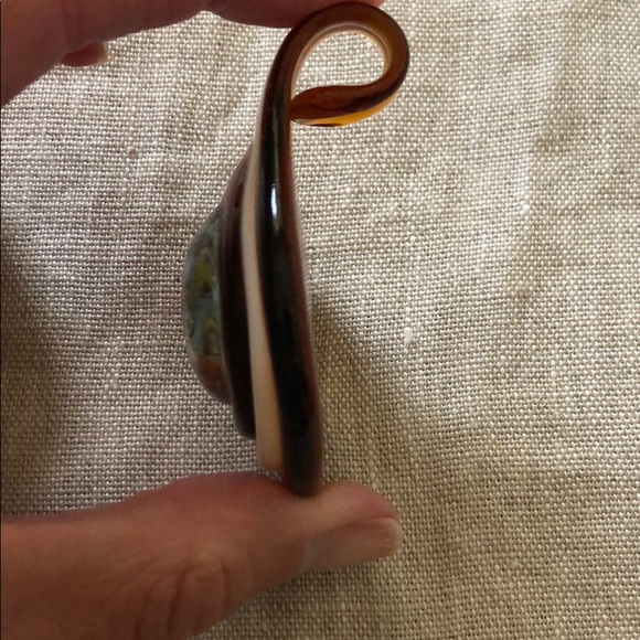 Artsy glass teardrop pendant - Picture 3 of 5